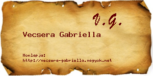 Vecsera Gabriella névjegykártya